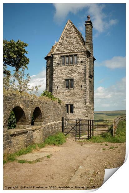 The Pigeon Tower - Lancashire  Print by David Tomlinson