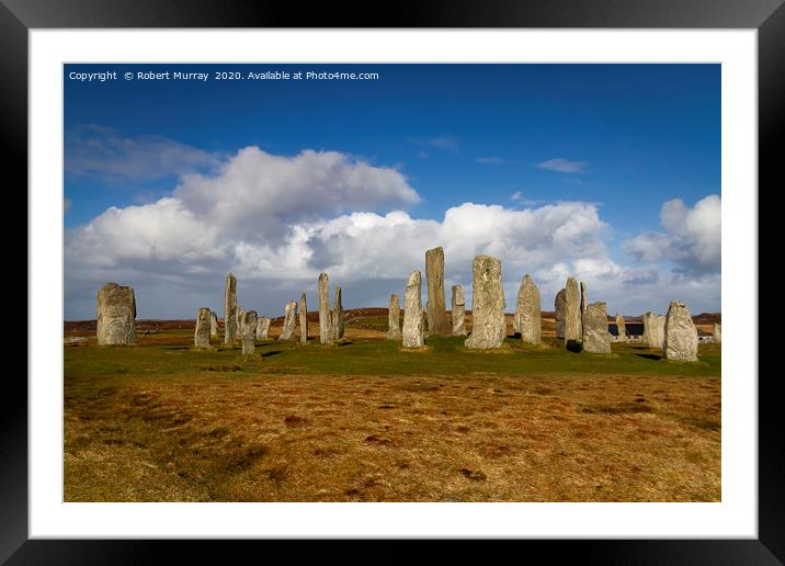 Standing Stones of Callanish Framed Mounted Print by Robert Murray