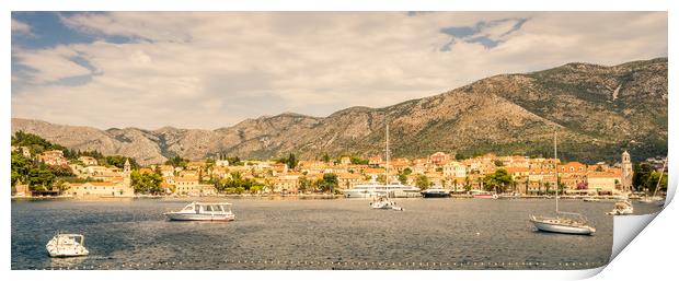 A view of Cavtat village  Print by Naylor's Photography