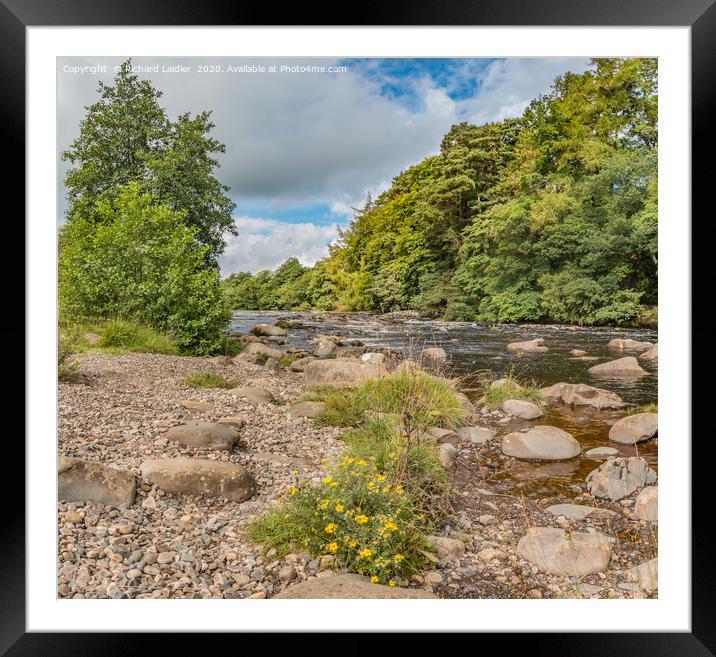 River Tees Riverbank from the Pennine Way Framed Mounted Print by Richard Laidler