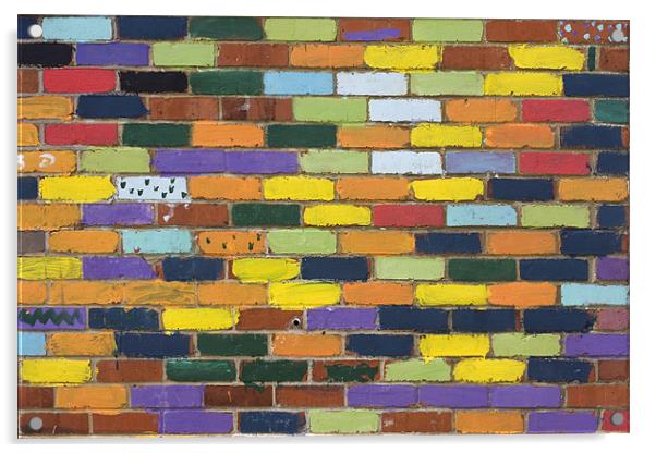 Painted Bricks Acrylic by Tony Bates