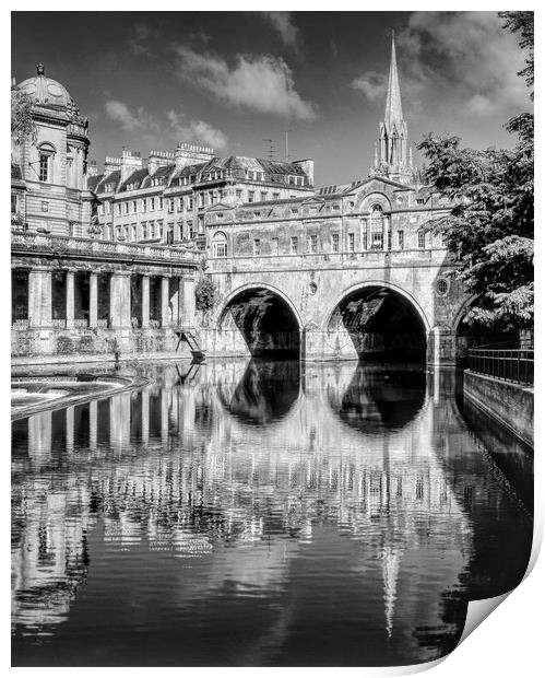 Pulteney Bridge & River Avon in Bath Print by Darren Galpin