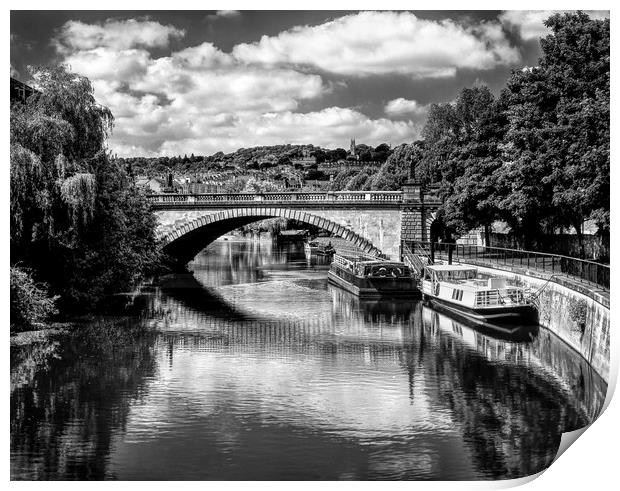North Parade Bridge & River Avon Print by Darren Galpin