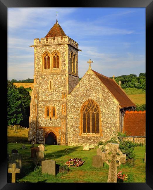 St Michael & All Angels Church,Hughenden Framed Print by Darren Galpin