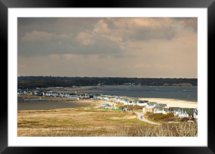 Headland.  Framed Mounted Print by paul cobb