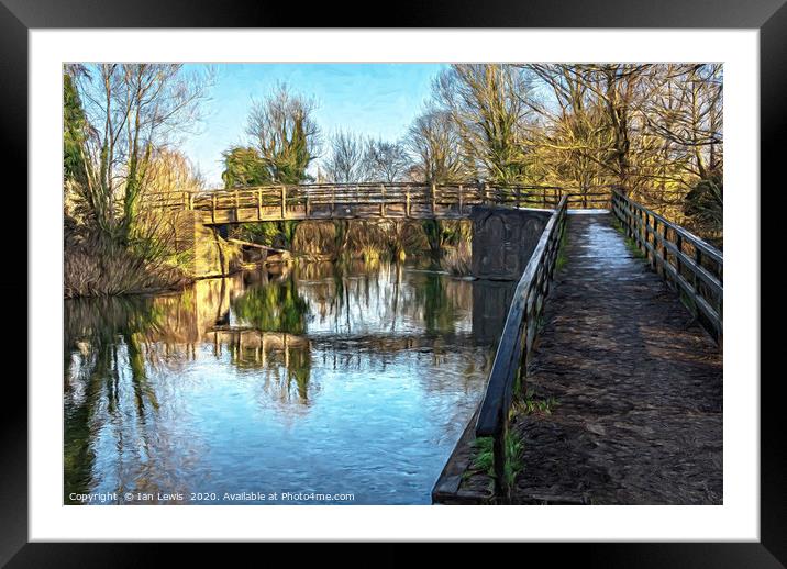 Crossing The Kennet and Avon Framed Mounted Print by Ian Lewis