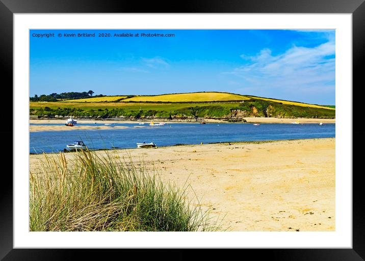 the camel estuary cornwall Framed Mounted Print by Kevin Britland