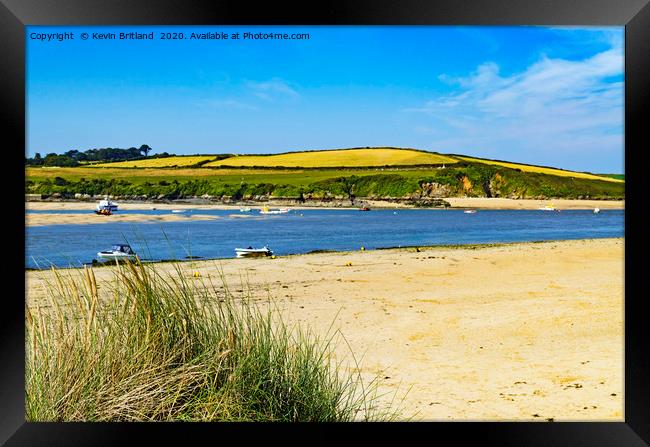 the camel estuary cornwall Framed Print by Kevin Britland