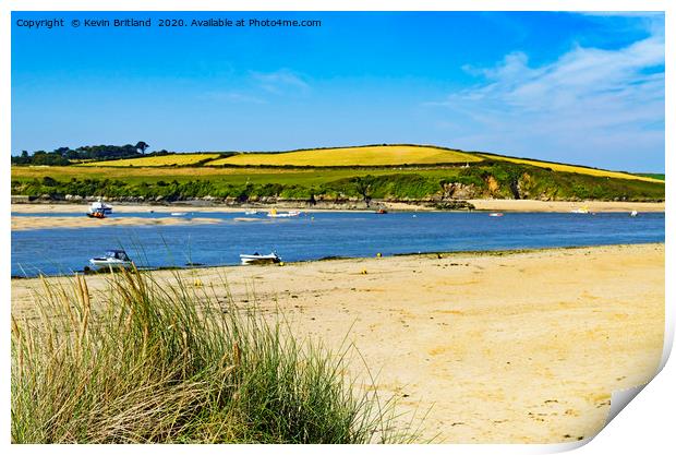 the camel estuary cornwall Print by Kevin Britland