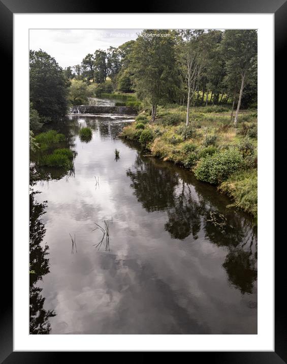 River Aln, Alnwick Framed Mounted Print by Aimie Burley