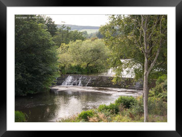 River Aln, Northumberland Framed Mounted Print by Aimie Burley