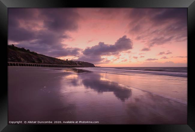 Beach Reflection Framed Print by Alistair Duncombe