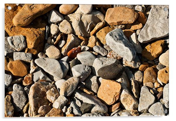 Beached Stones. Acrylic by Keith Thorburn EFIAP/b