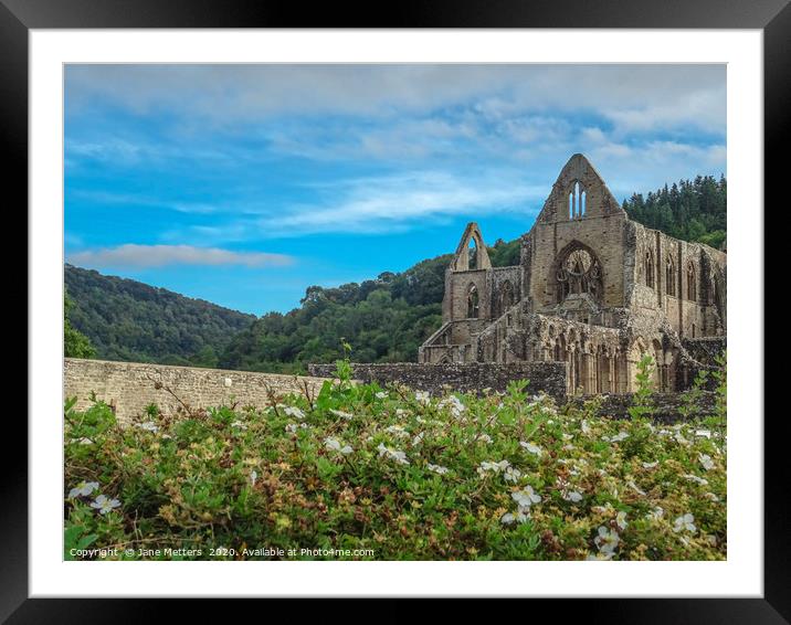 Tintern Abbey Framed Mounted Print by Jane Metters