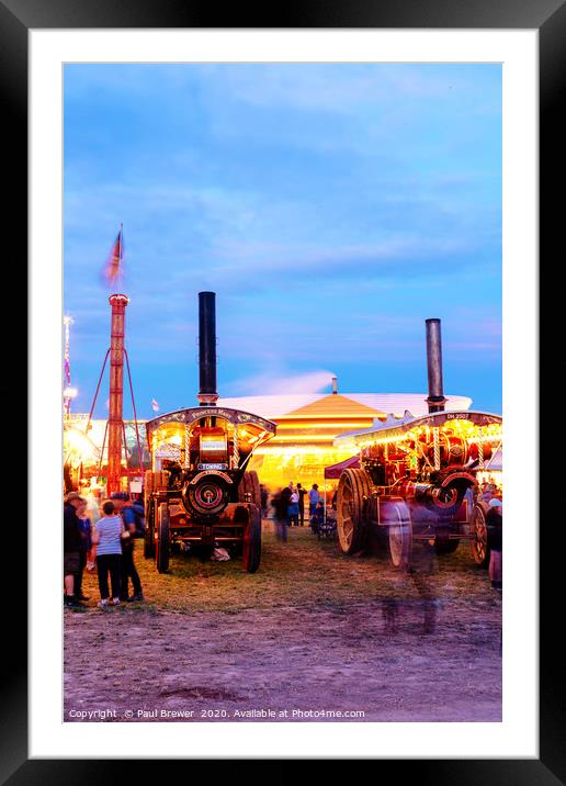 Princess Mary at the Great Dorset Steam Fair Framed Mounted Print by Paul Brewer