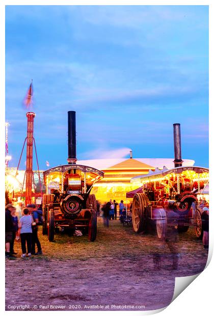 Princess Mary at the Great Dorset Steam Fair Print by Paul Brewer