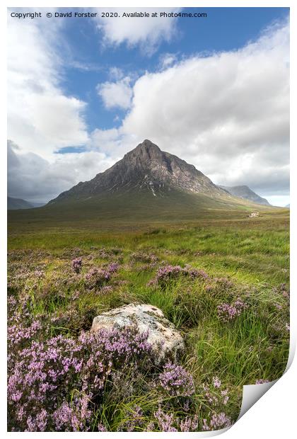 Clearing Storm Buachaille Etive Mor, Scotland Print by David Forster
