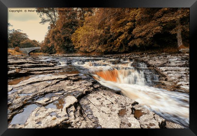 Stainforth Force, North Yorkshire Framed Print by Peter Stuart