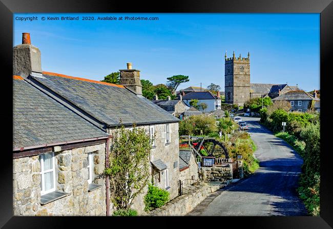 zennor cornwall Framed Print by Kevin Britland