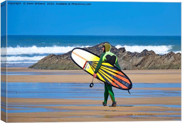 going surfing Canvas Print by Kevin Britland