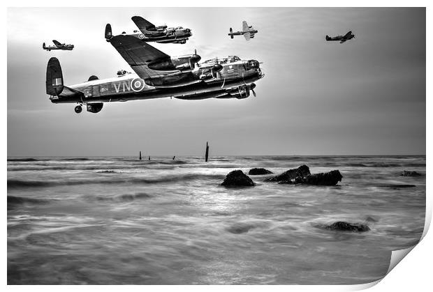 Lancaster's on a Mission  Print by Jon Fixter