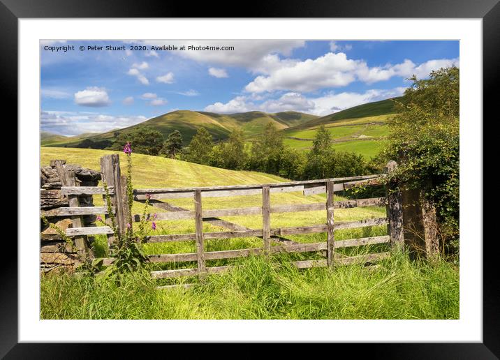 The Howgills and Sedbergh Framed Mounted Print by Peter Stuart