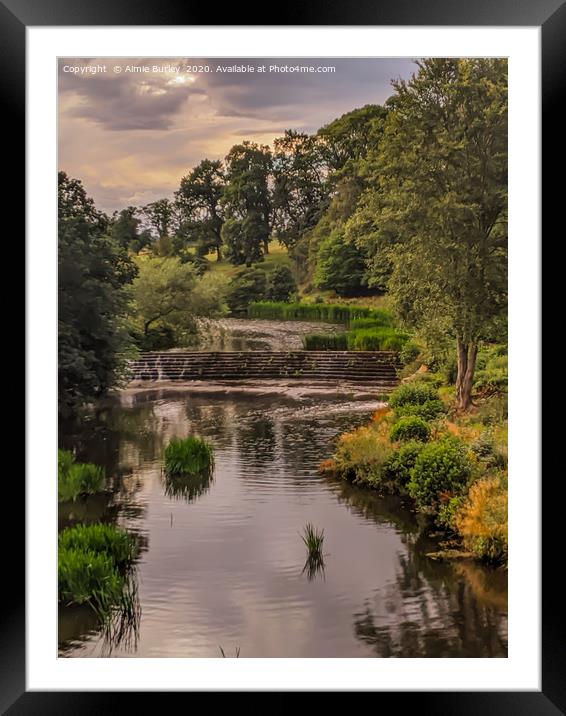 River Aln Framed Mounted Print by Aimie Burley