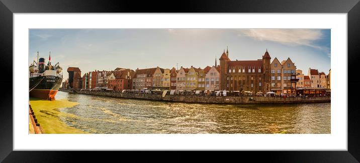 Gdansk, North Poland - August 13, 2020: Sunset Pan Framed Mounted Print by Arpan Bhatia