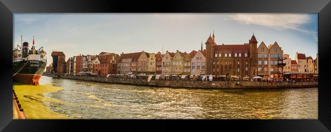 Gdansk, North Poland - August 13, 2020: Sunset Pan Framed Print by Arpan Bhatia