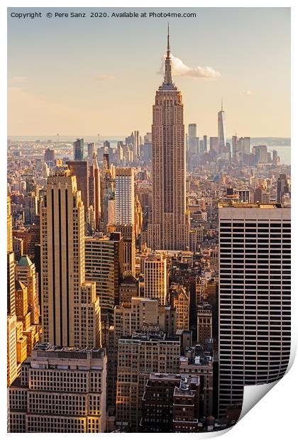  Famous Empire State Building Print by Pere Sanz