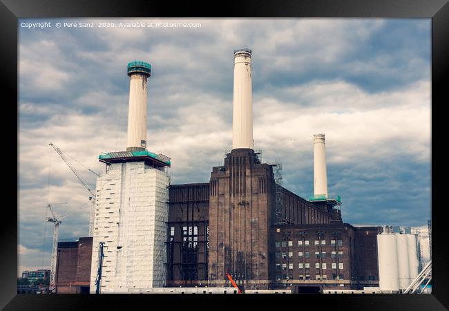 Battersea Power Station in Chelsea, London Framed Print by Pere Sanz