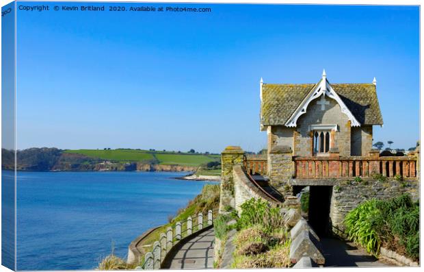 victorian bathing hut falmouth Canvas Print by Kevin Britland