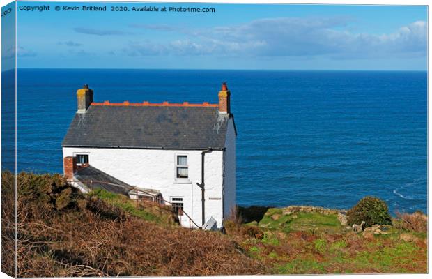 home with a sea view Canvas Print by Kevin Britland