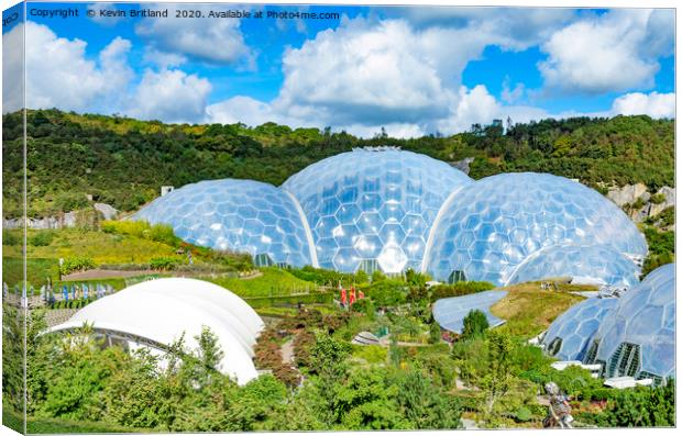 eden project cornwall Canvas Print by Kevin Britland