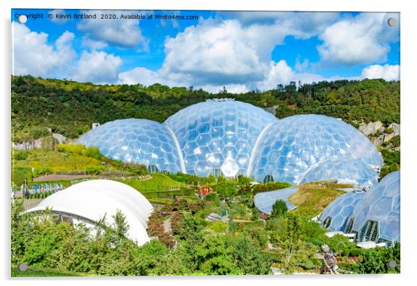 eden project cornwall Acrylic by Kevin Britland