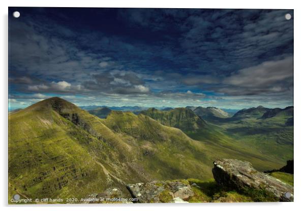 Torridon Mountain Landscape Acrylic by Scotland's Scenery