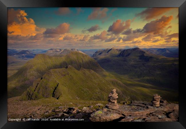 Torridon Mountains at Sunset. Framed Print by Scotland's Scenery