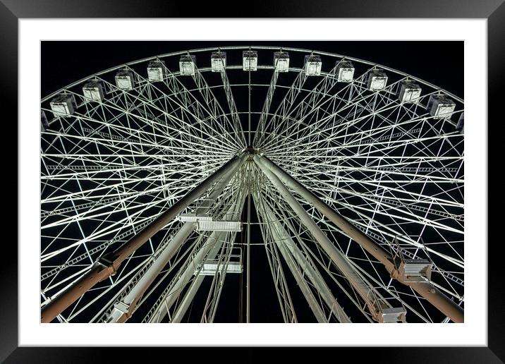 WOW Spokes Framed Mounted Print by Malcolm McHugh