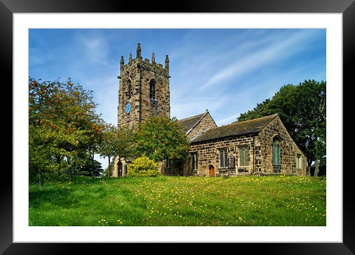 St Michael's Church, Emley                         Framed Mounted Print by Darren Galpin