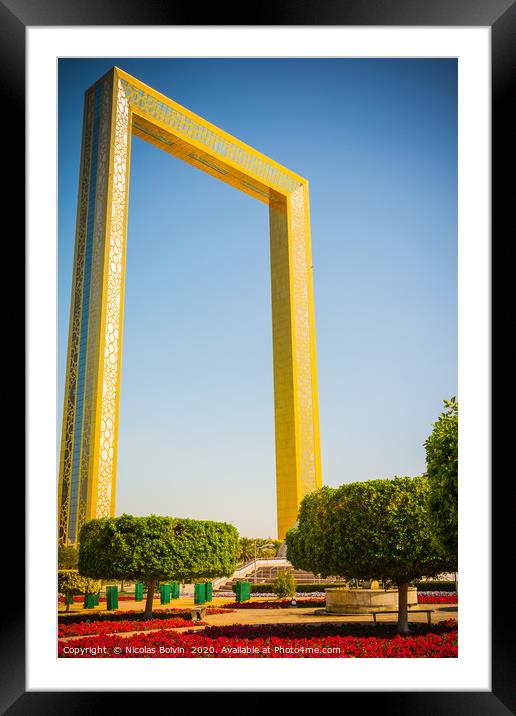 Dubai Frame Framed Mounted Print by Nicolas Boivin