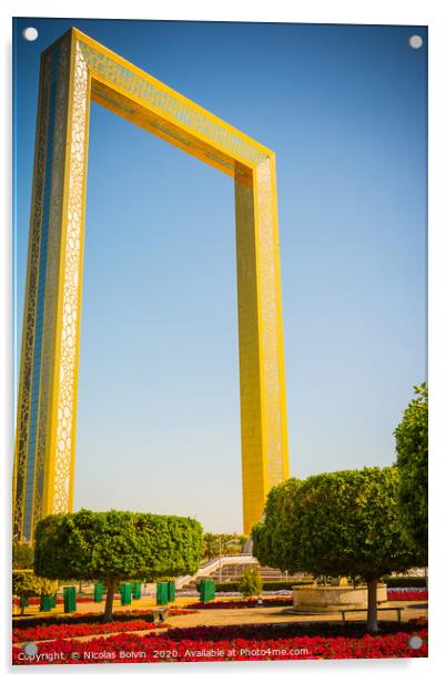 Dubai Frame Acrylic by Nicolas Boivin