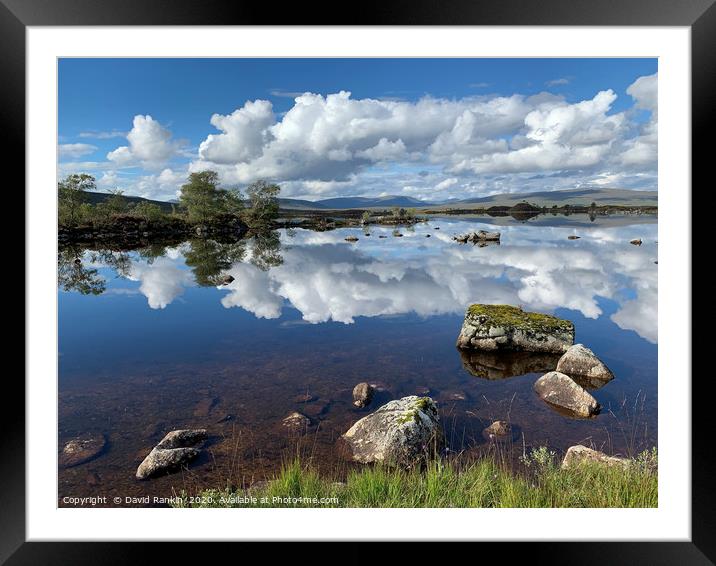 Lochan na h-Achlaise ( Gaelic for Loch of the Armp Framed Mounted Print by Photogold Prints