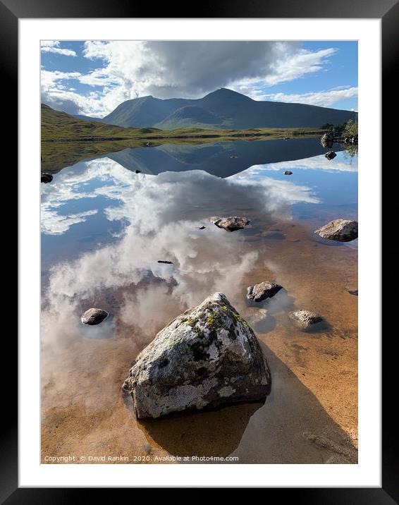 Lochan na h-Achlaise ( Gaelic for Loch of the Armp Framed Mounted Print by Photogold Prints