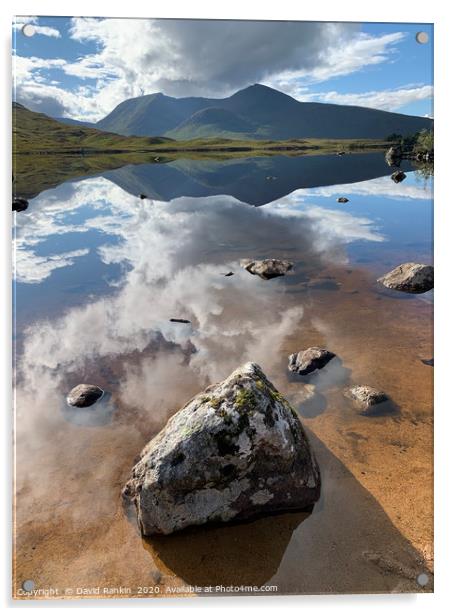 Lochan na h-Achlaise ( Gaelic for Loch of the Armp Acrylic by Photogold Prints