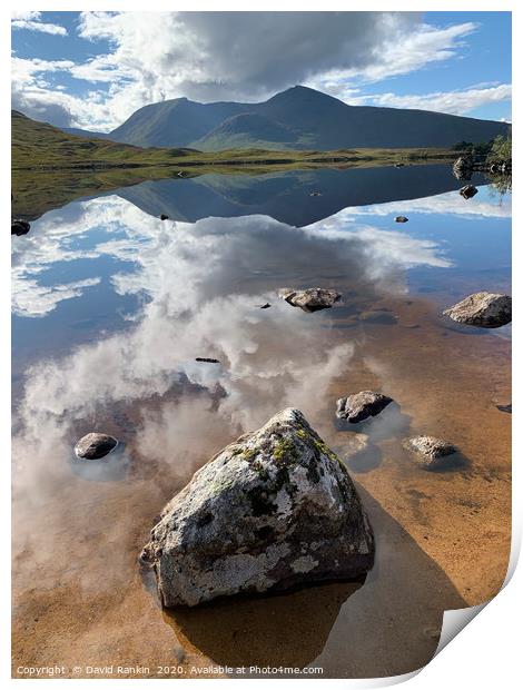 Lochan na h-Achlaise ( Gaelic for Loch of the Armp Print by Photogold Prints