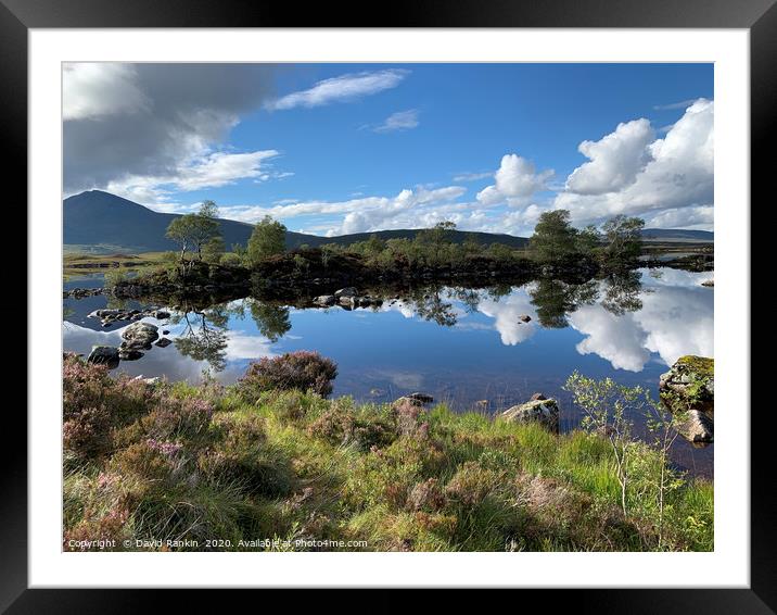 Loch Tulla and Black Mount , Rannoch Moor in the H Framed Mounted Print by Photogold Prints