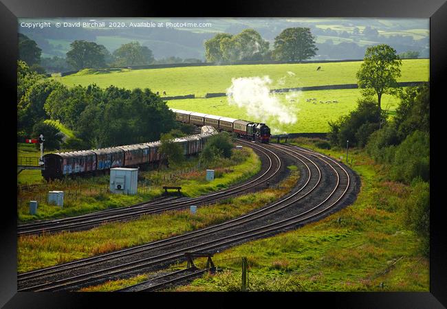 46100 Royal Scot approaching Hellifield Framed Print by David Birchall
