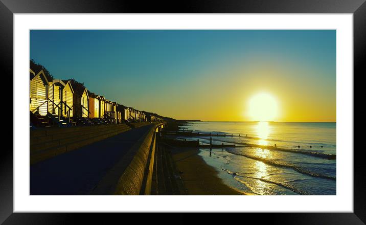 Morning glow over Walton-on-the-Naze pier Framed Mounted Print by Paula Tracy