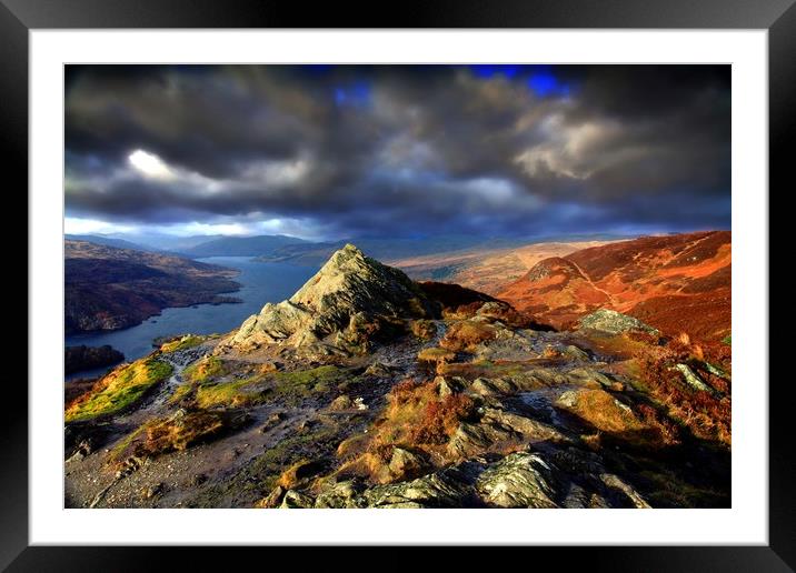 Ben A'an summit, The Trossachs Framed Mounted Print by Philip Hawkins