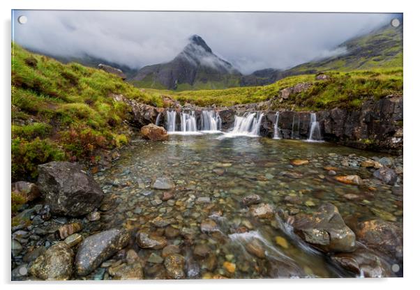 The Fairy Pools  Isle of Skye Acrylic by Derek Beattie